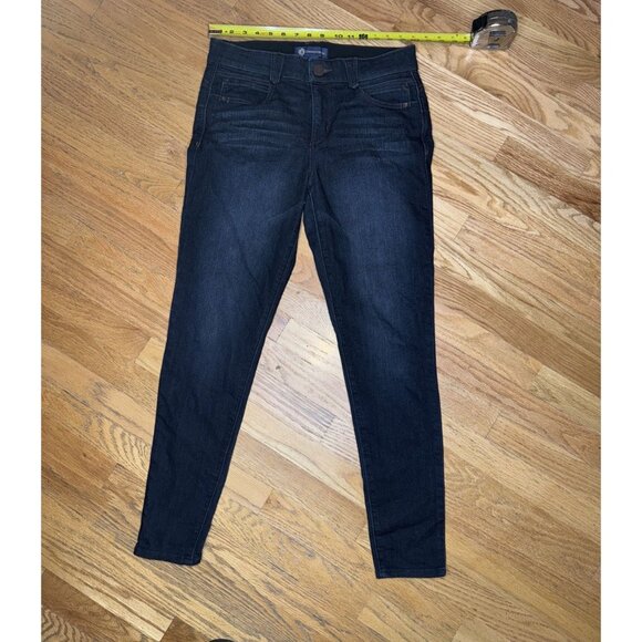 Democracy Jeans Womens Size 10 Blue Dark wash Skinny ankle Ab Technology - Picture 10 of 12